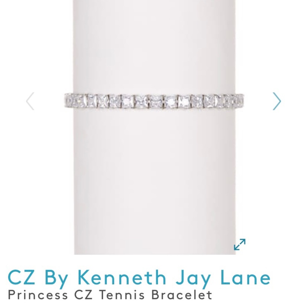 CZ by Kenneth Jay Lane Tennis or Ankle Bracelet